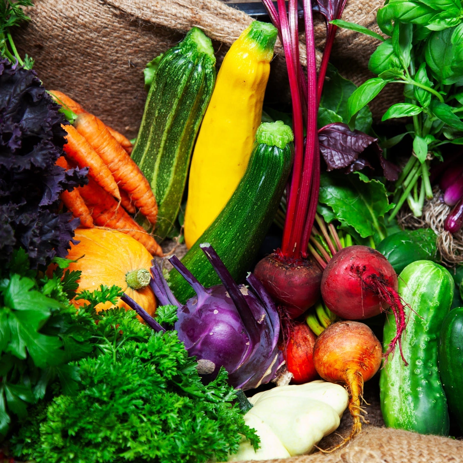 Farm My School veggie box organically-grown and seasonal produce